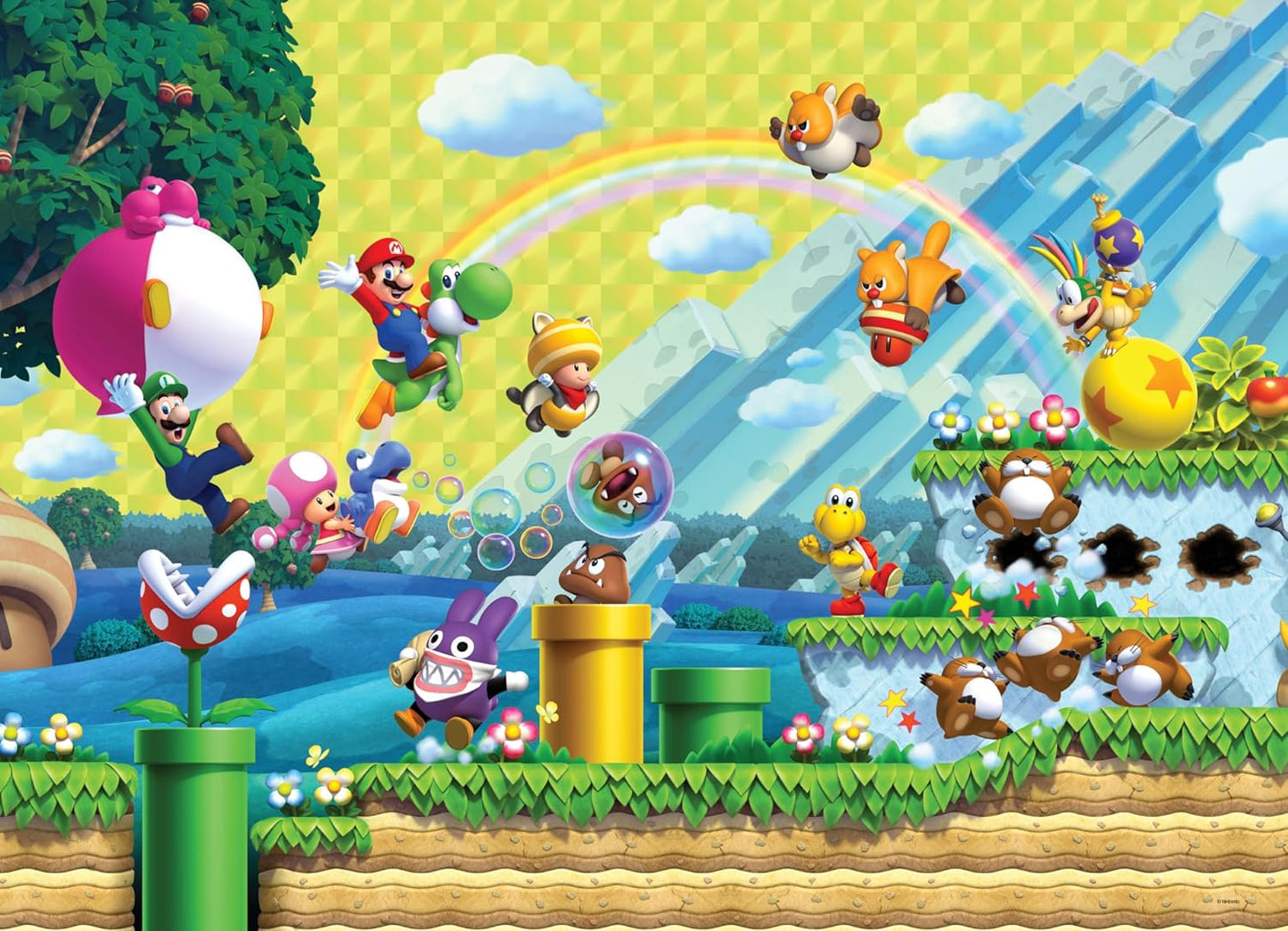 Super Mario Chaos & Fun - Jigsaw Puzzle - 1000 Pcs