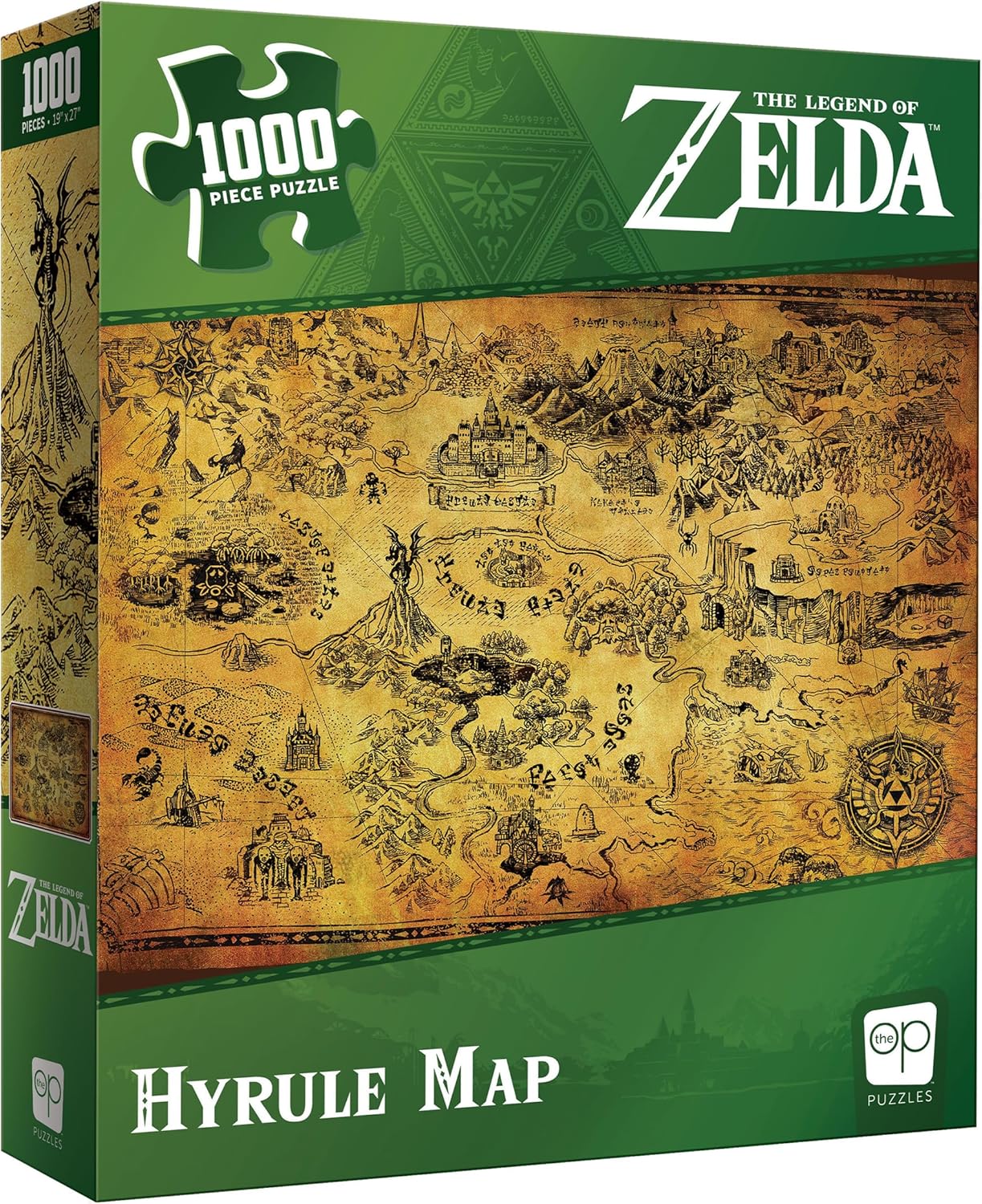 Zelda Hyrule Map 1000-Piece Puzzle