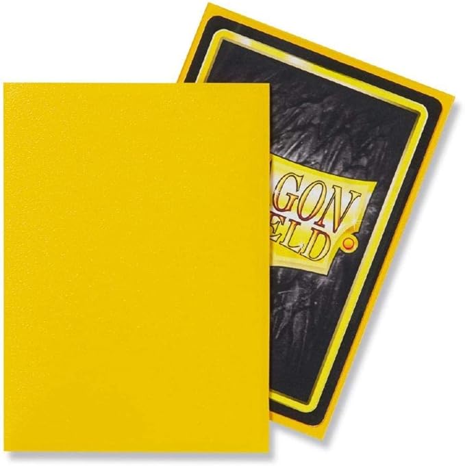 Dragon Shield AT-11014 Standard Size Sleeves Matte 100pcs - Yellow