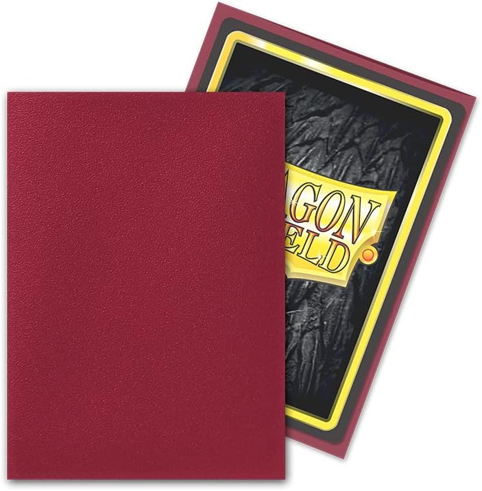 Dragon Shield AT-11050 Standard Size Sleeves Matte 100pcs - Blood Red