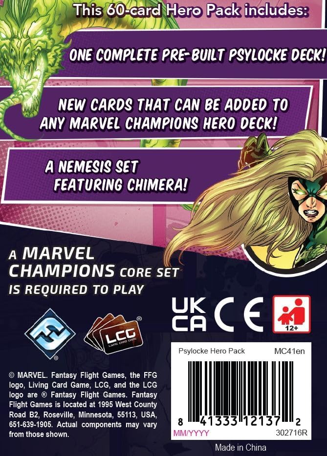 Marvel Champions: Psylocke Hero Pack