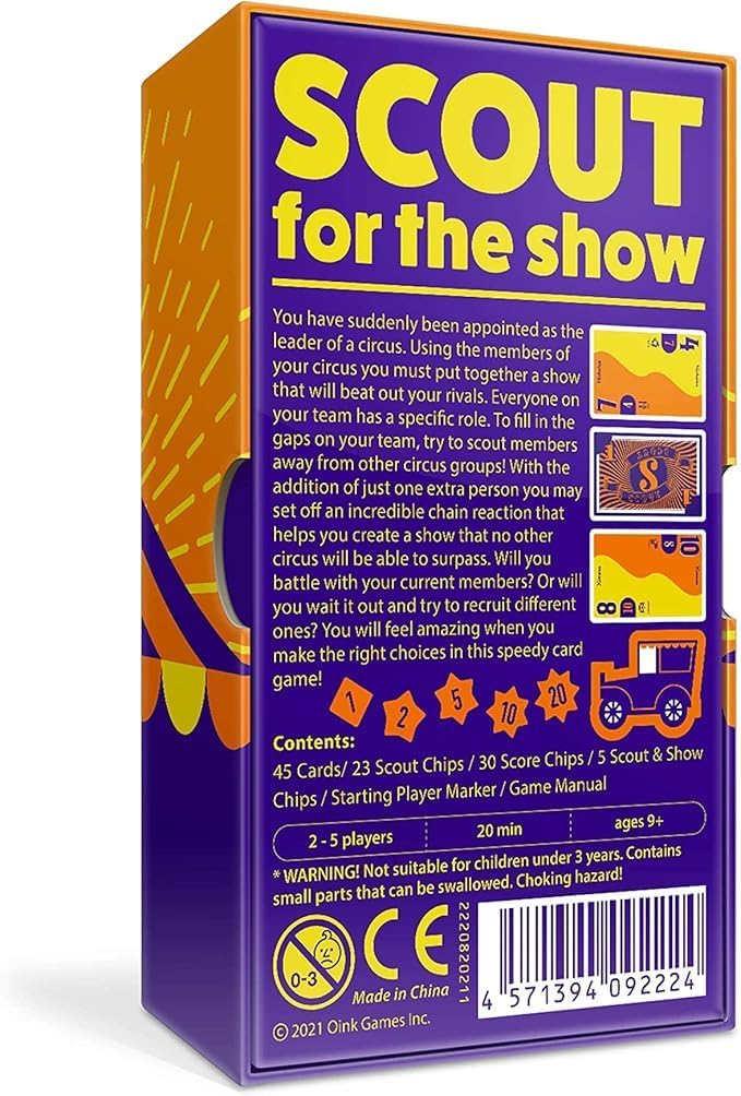 Oink Games Scout Card Game