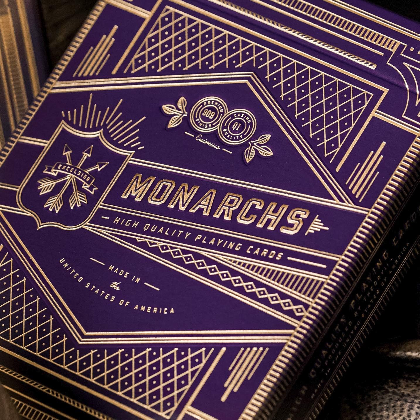 Theory11 Monarchs Playing Cards, Purple