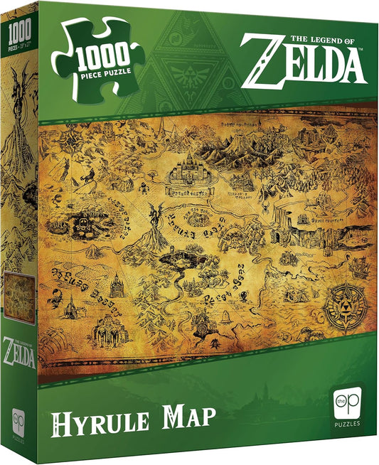 Zelda Hyrule Map 1000-Piece Puzzle